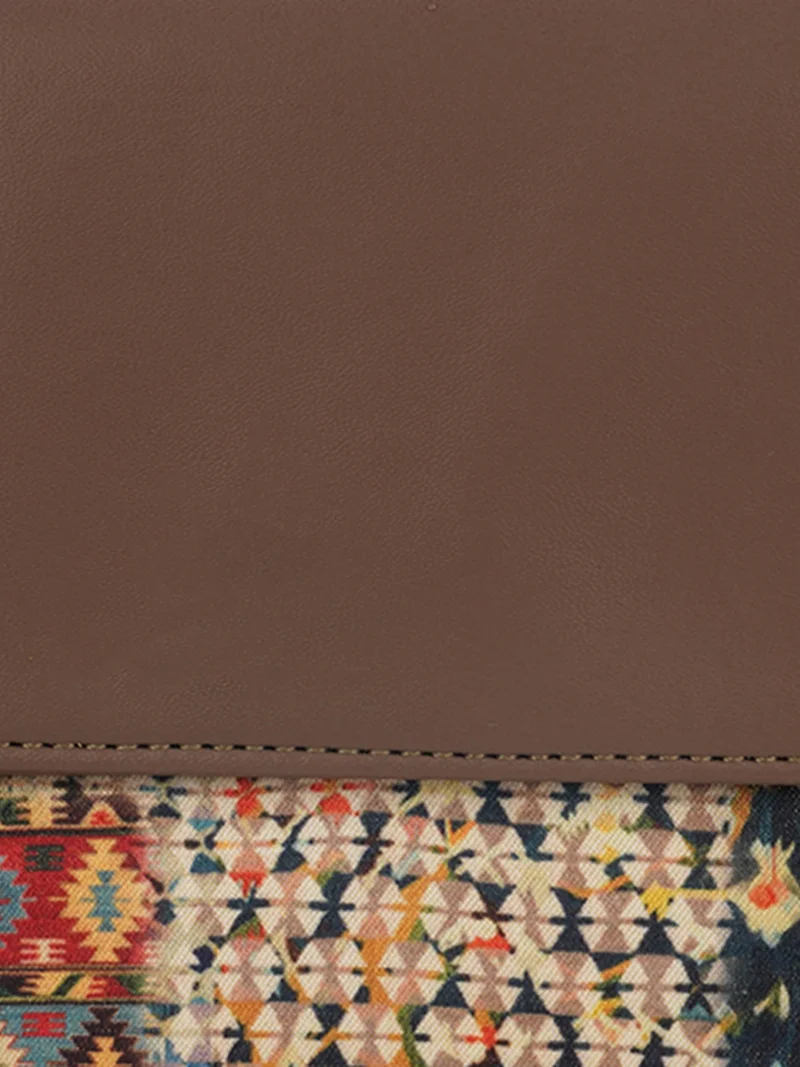 Globus  Globus Women Multi Green Ethnic Motifs Printed Envelope Wallet With Wrist Strap  | Best Price UAE